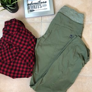 Army Green Mountain Hardwear Hiking Pants
